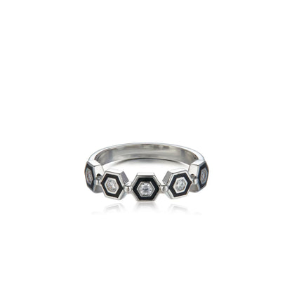 Hexa Noire Ring
