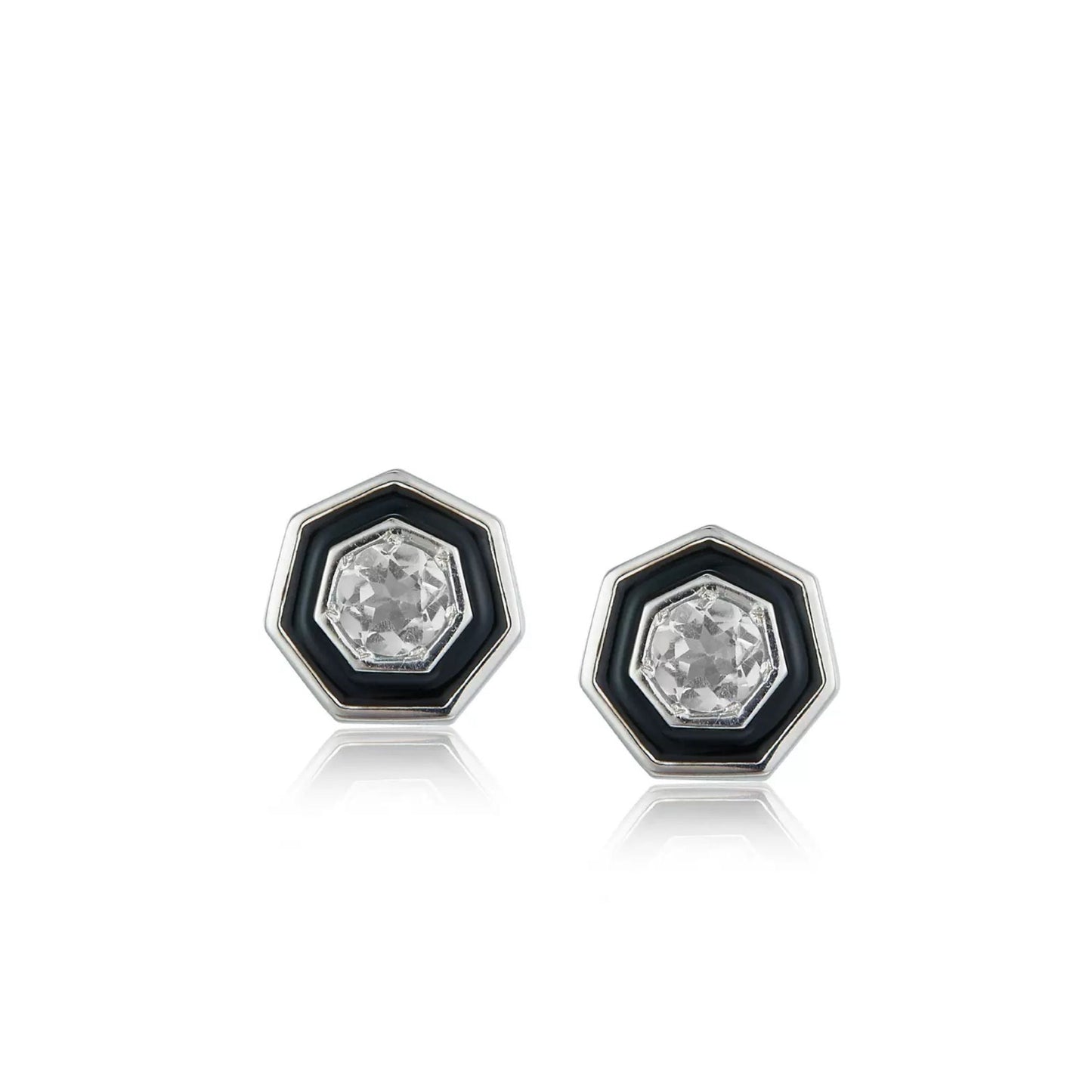 Hexa Noire Studs