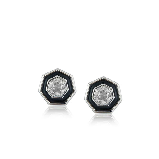 Hexa Noire Studs