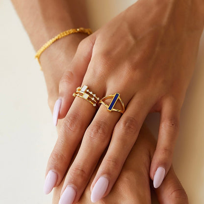Indigo Bridge Ring