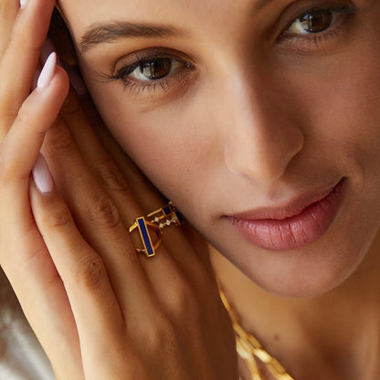 Indigo Bridge Ring