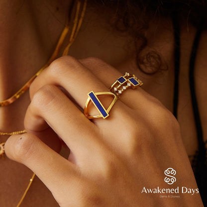 Indigo Bridge Ring