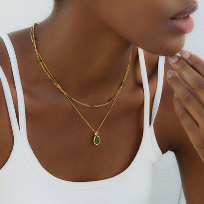 Jade Ovale Necklace