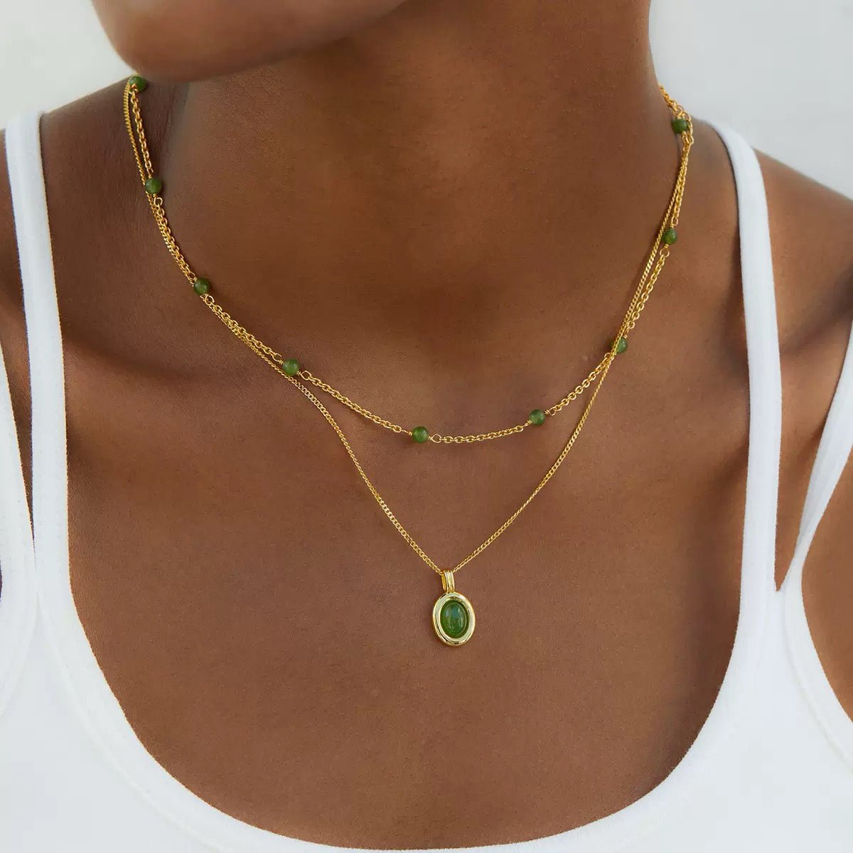 Jade Ovale Necklace