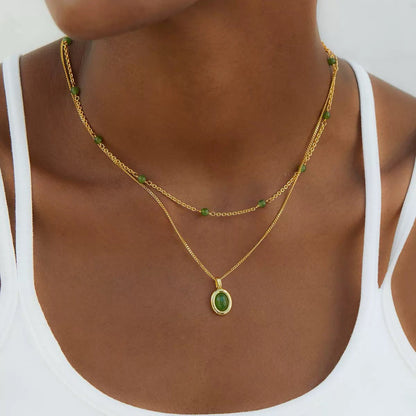 Jade Ovale Necklace