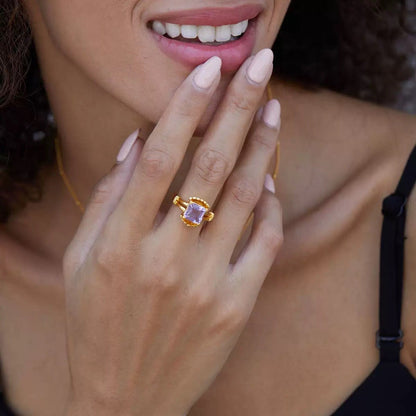 Lilac Crown Ring