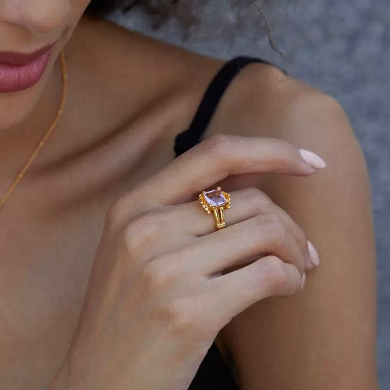 Lilac Crown Ring