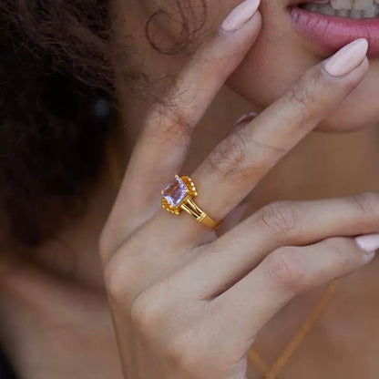 Lilac Crown Ring