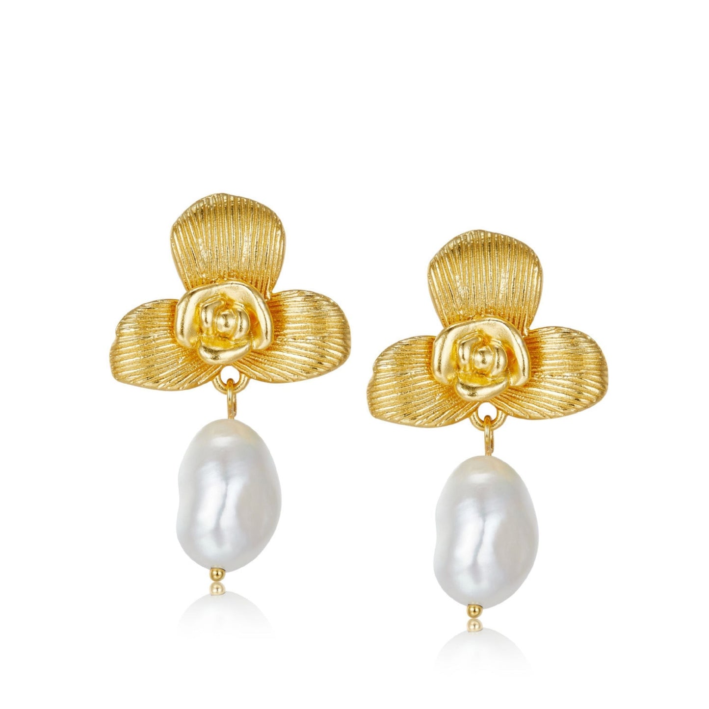L’Orchidée et la Perle Earrings