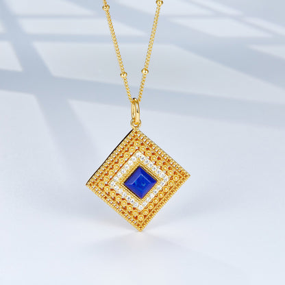 Louvre Lapis Necklace