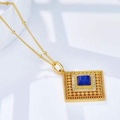 Louvre Lapis Necklace