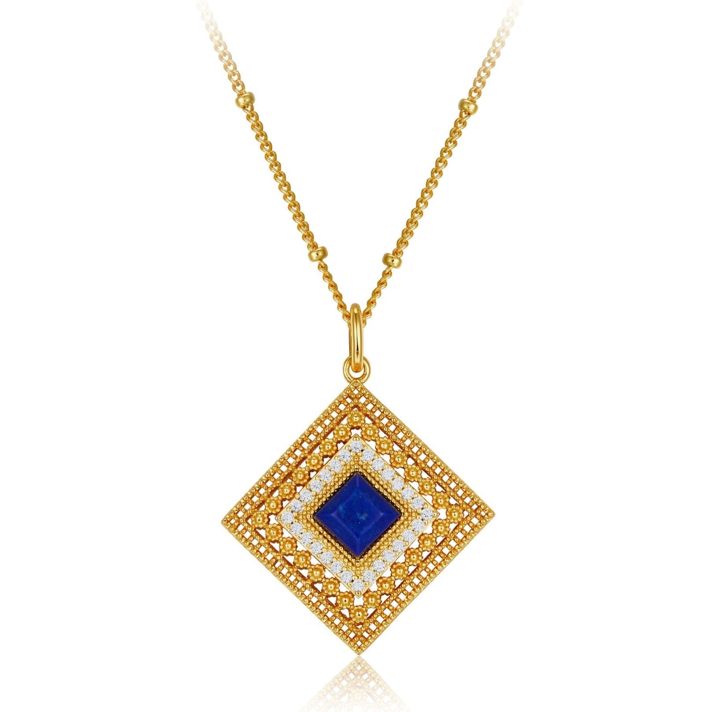 Louvre Lapis Necklace