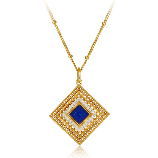 Louvre Lapis Necklace