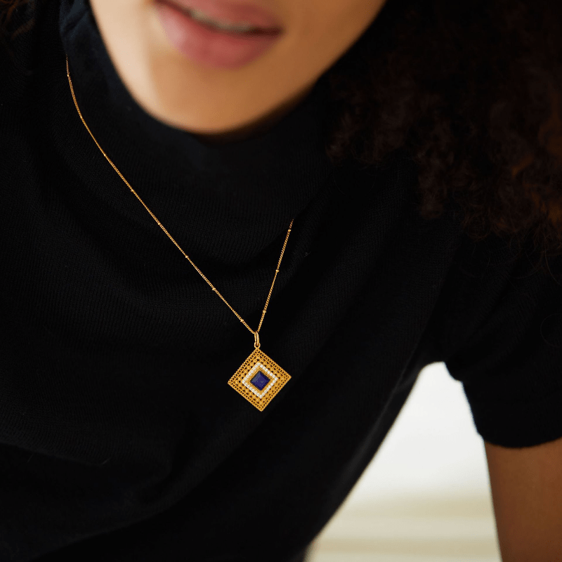 Louvre Lapis Necklace