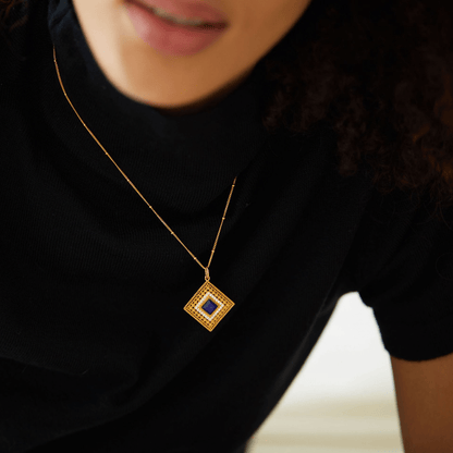 Louvre Lapis Necklace