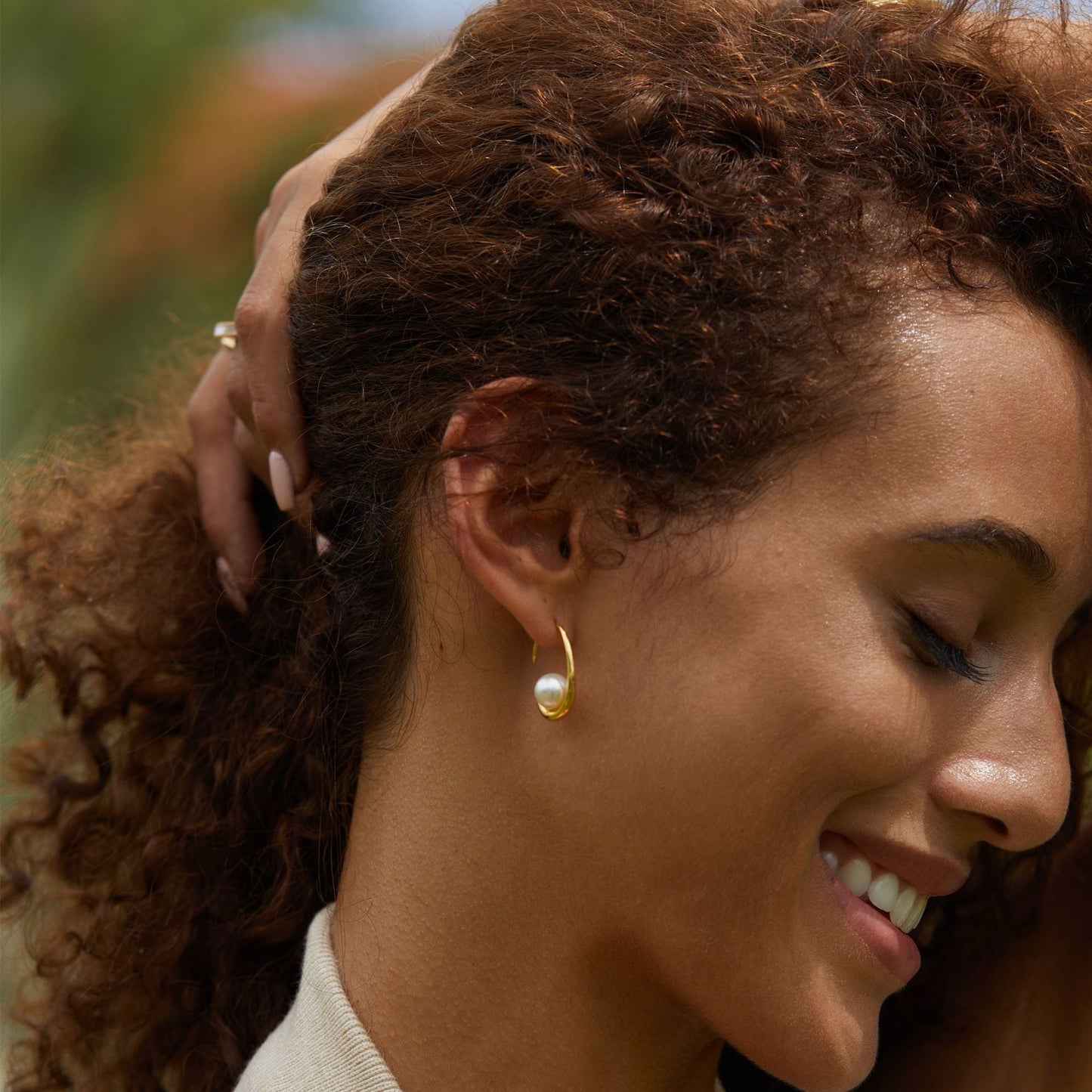 Moonlit Arc Earrings