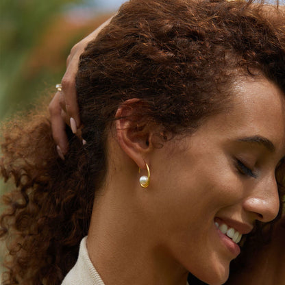 Moonlit Arc Earrings