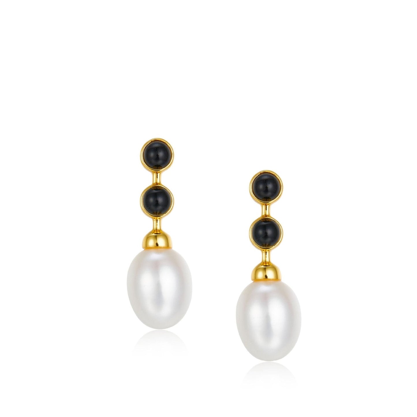Noir et Perle Earrings
