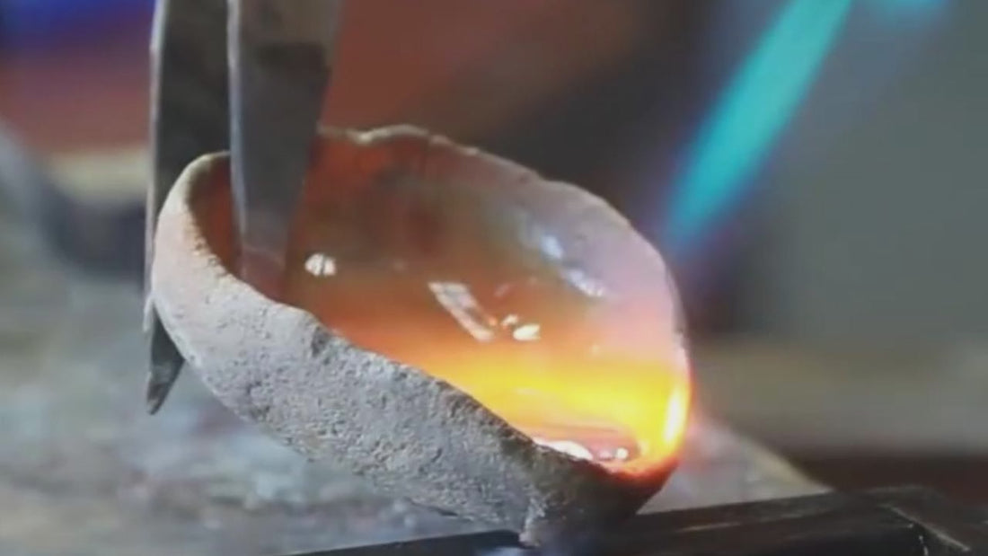 Awakened Time jewelry craftsmanship: behind-the-scenes video showing our expert artisan creating fine gold vermeil designs.