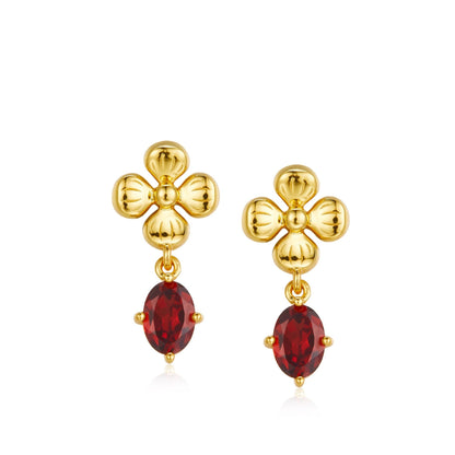 Rouge Fleur Earrings