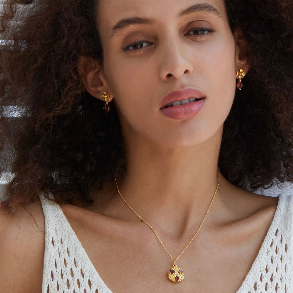 Rouge Fleur Earrings