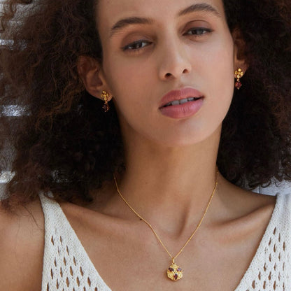 Rouge Fleur Earrings