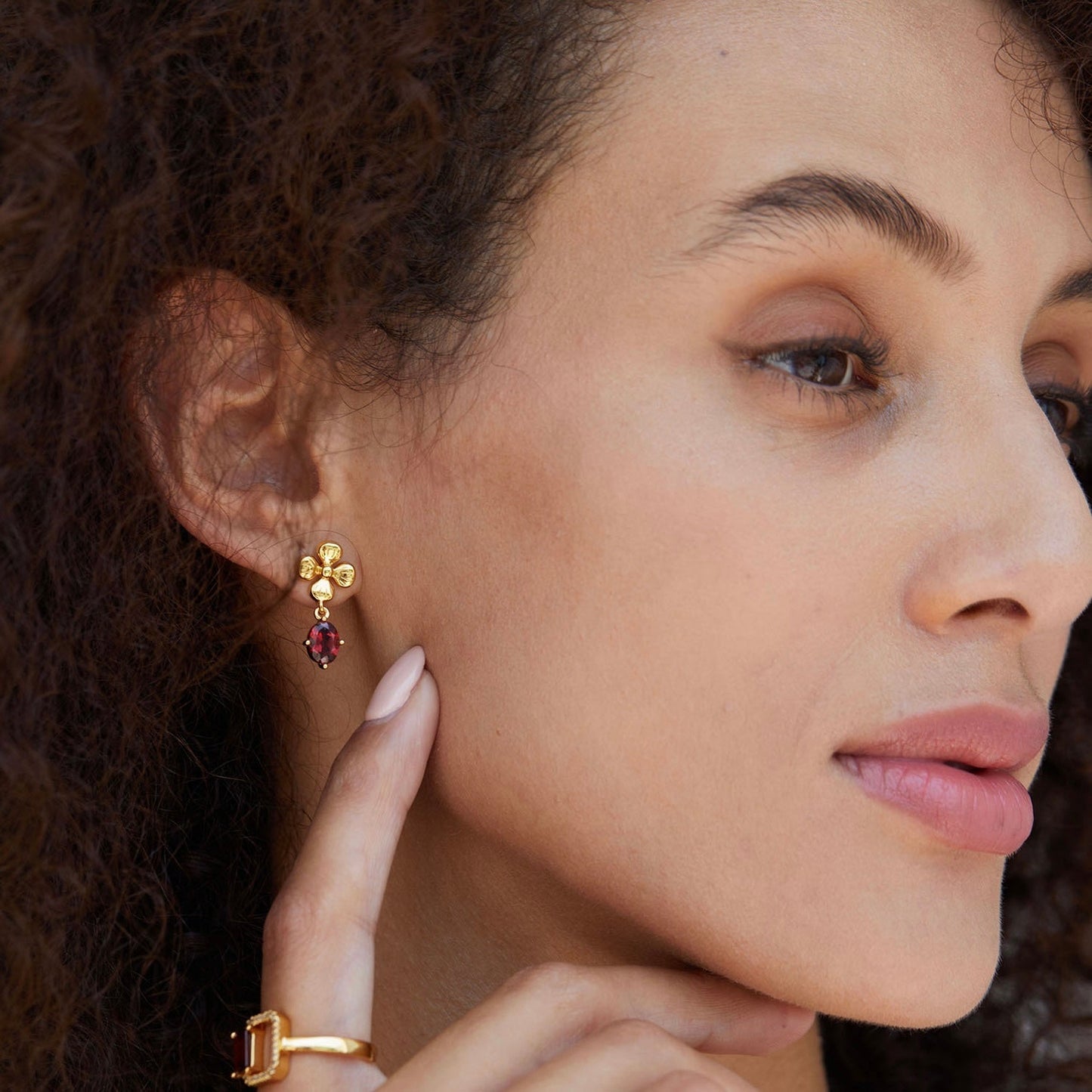 Rouge Fleur Earrings