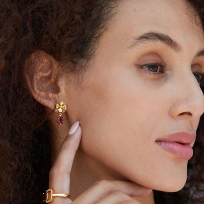 Rouge Fleur Earrings