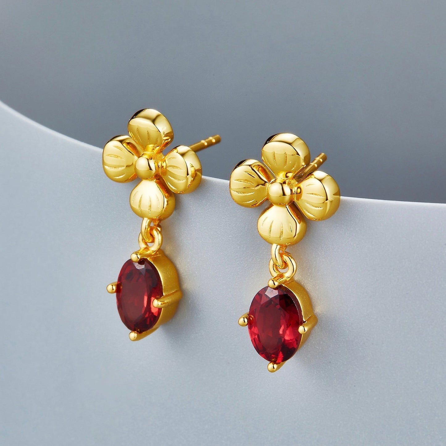 Rouge Fleur Earrings