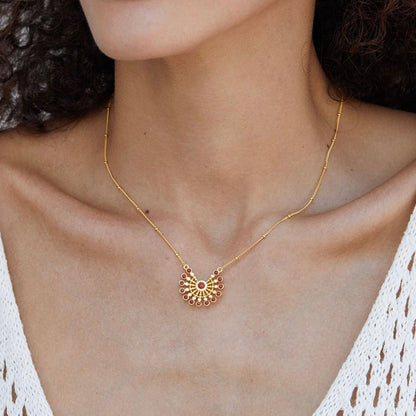 Solstice Medallion Necklace